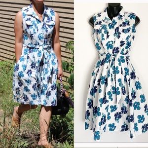Cotton Midi Floral cottage Core Preppy Summer Dress